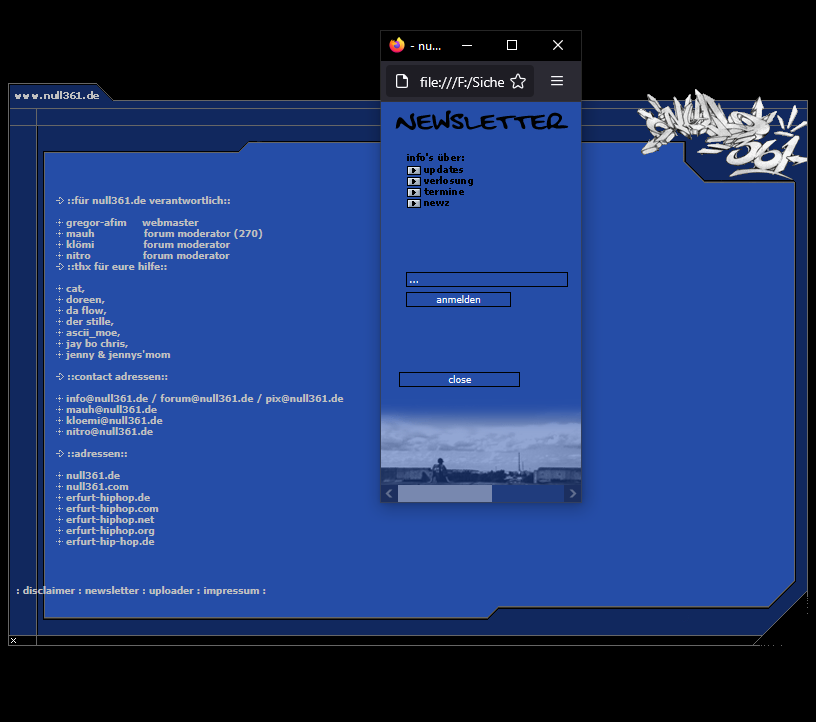 null361 - 3. Version von null361.de